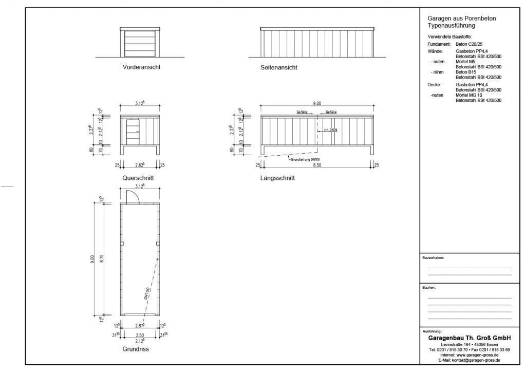 Planungsbeispiele – Garagenbau Th. Groß GmbH
