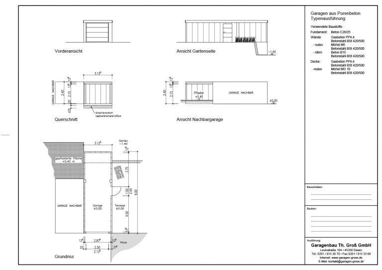 Planungsbeispiele – Garagenbau Th. Groß GmbH